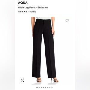 AQUA Black Wide Leg Pants - Exclusive